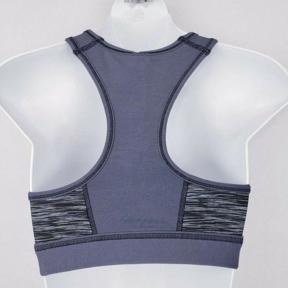 Victoria's Secret PINK Grey Black Reversible Unlined Sports Bra Size XS NWT - Picture 4 of 11